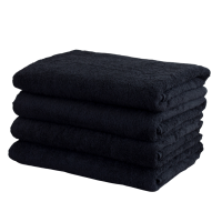 Рушник махровий 70*140 чорний Barber-Spa Black 500 грм/м2 16/1 Турція
