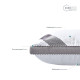 Подушка 50х70 см Classica Soft 3D трикамерна аналогом лебединого пуха 