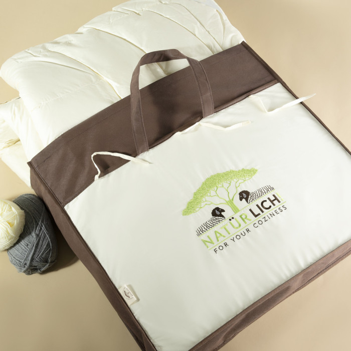 Ковдра Wool Premium 155*210 двошарова вовняна зимова щіл. 400