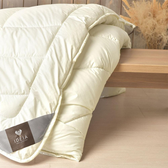 Ковдра Wool Premium 155*210 двошарова вовняна зимова щіл. 400