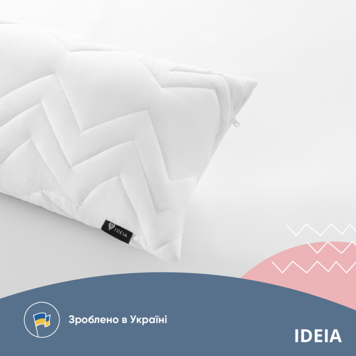 Подушка NORDIC COMFORT+ для відпочинку та сну ТМ IDEIA 40х140 см біла