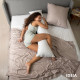 Подушка NORDIC COMFORT+ для відпочинку та сну ТМ IDEIA 40х140 см біла