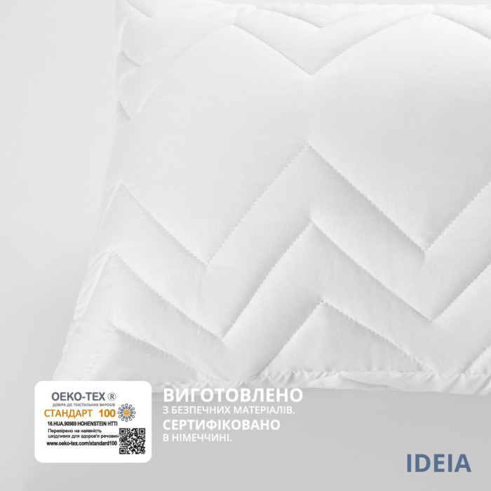 Подушка NORDIC COMFORT+ для відпочинку та сну ТМ IDEIA 40х140 см біла
