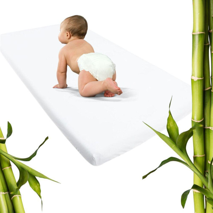 Наматрацник  60х120 см водонепроникний Aqua Stop Bamboo з бортом ТM PAPAELLA