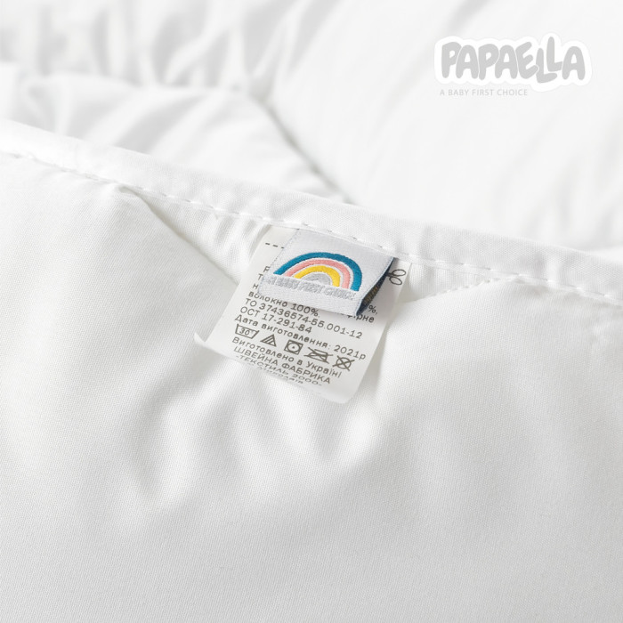 Ковдра дитяча в ліжечко Comfort 100х135 см зиґзаґ білий