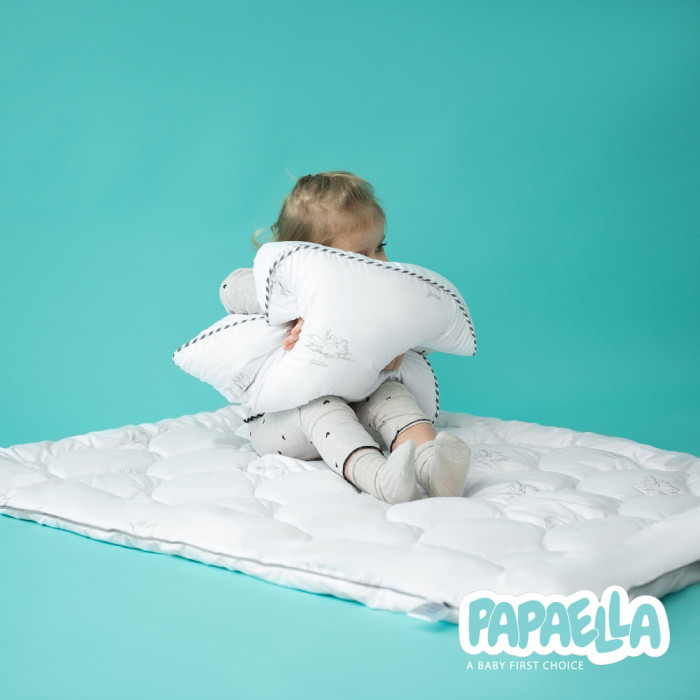 Набір для сну дитячий SUPER SOFT ТM PAPAELLA ковдра 100х135 см та подушка 40х60 см, аналог лебединого пуху