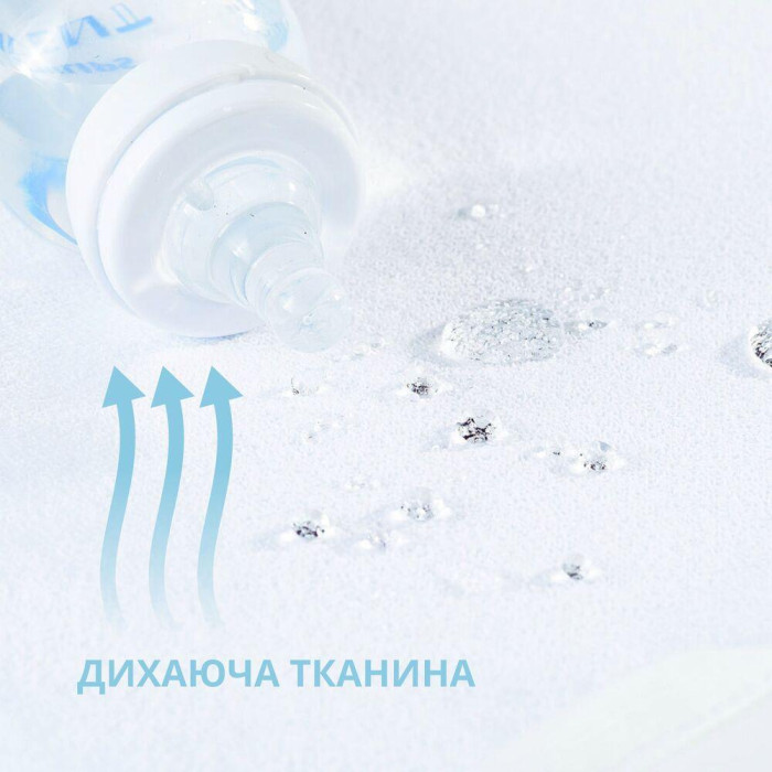 Наматрацник  60х120х15 см 2 шт водовідштовхувальний дитячий у ліжечко з бортом і гумками