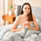 Ковдра 140х210 см  nordic comfort всесезонна біла