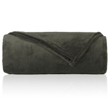  Плед флісовий графіт 160х205см 250г/м2 