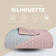 Покривало двостороннє 240х260 см Silhouette м'ята/беж